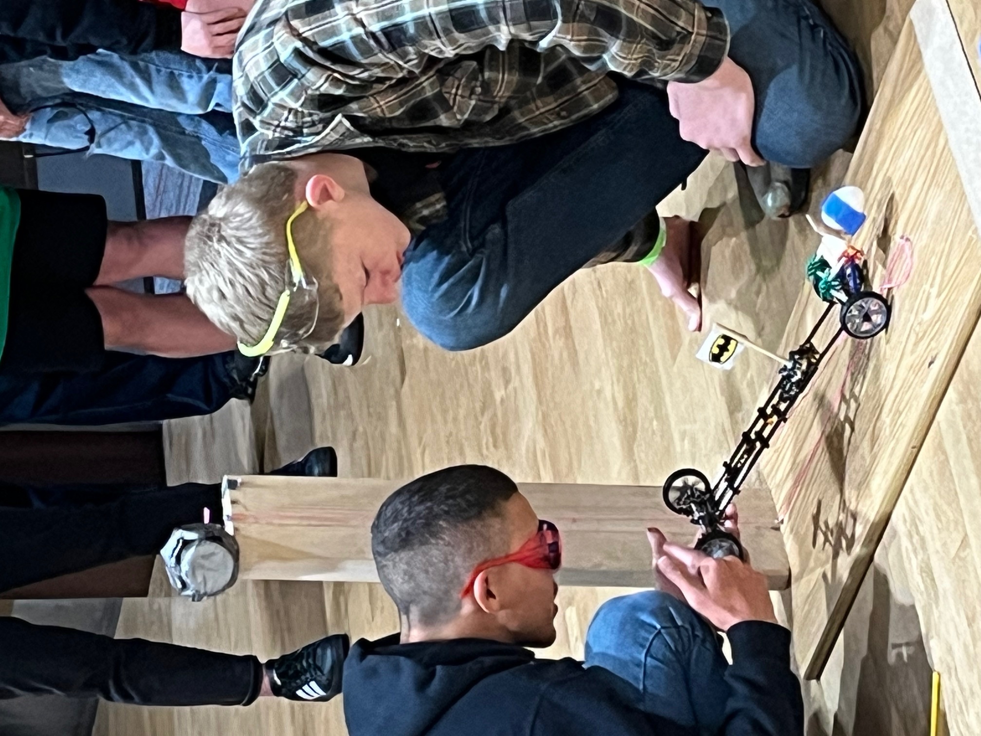 Students in the Scrambler Event
