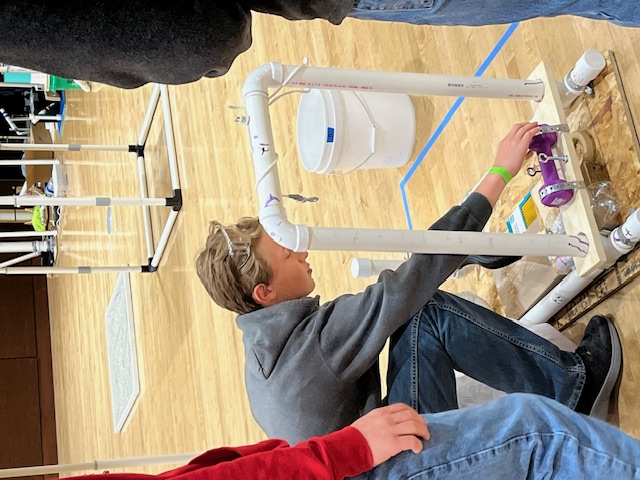 Students in Air Trajectory Event