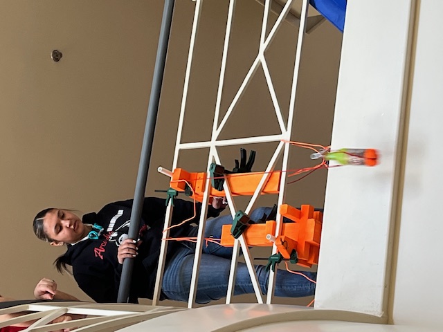 Students in Bungee Drop Event