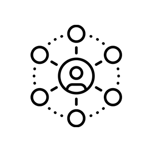 abstract graphic depicting a team