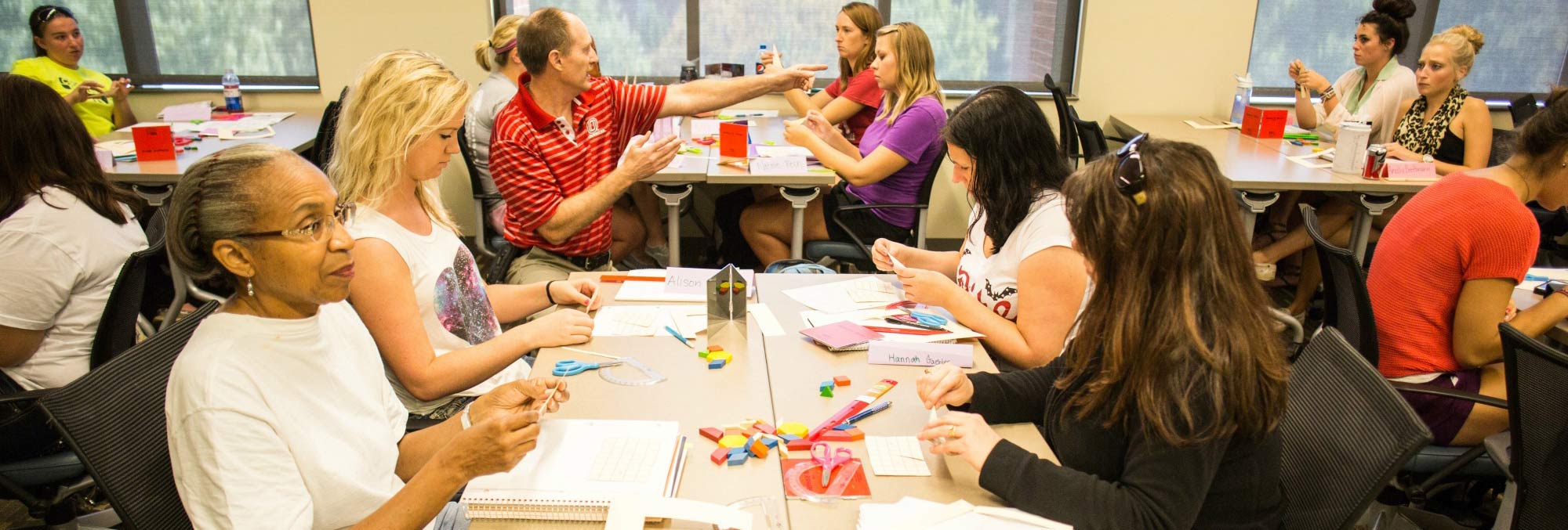 students in a STEM class