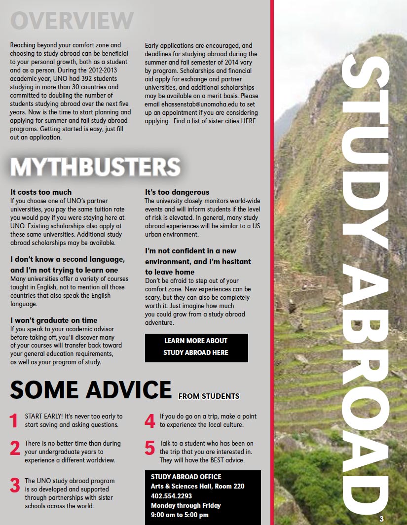 a screen capture of a Study Abroad article