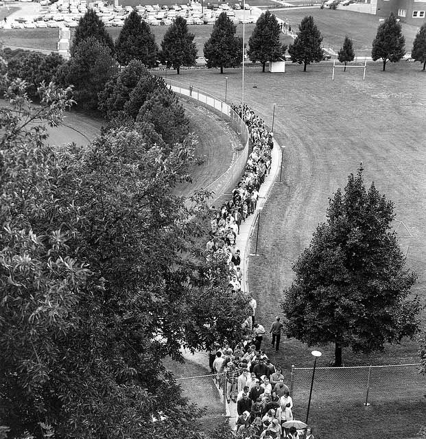 Registering for classes 1965