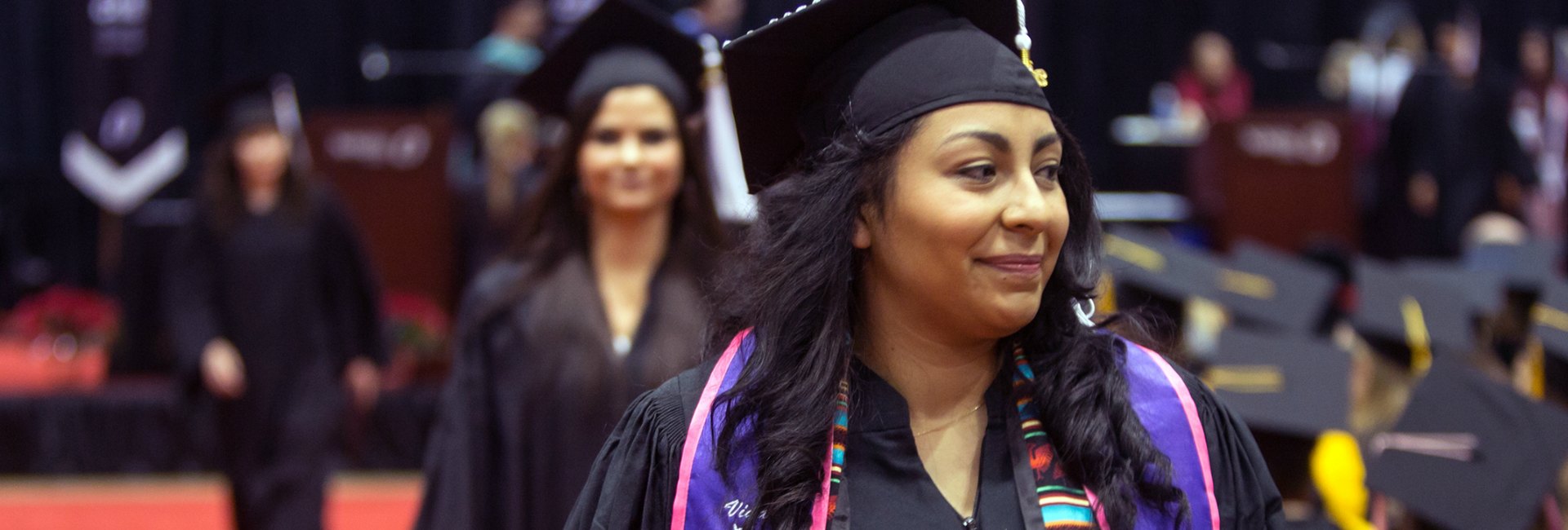 UNO student at commencement