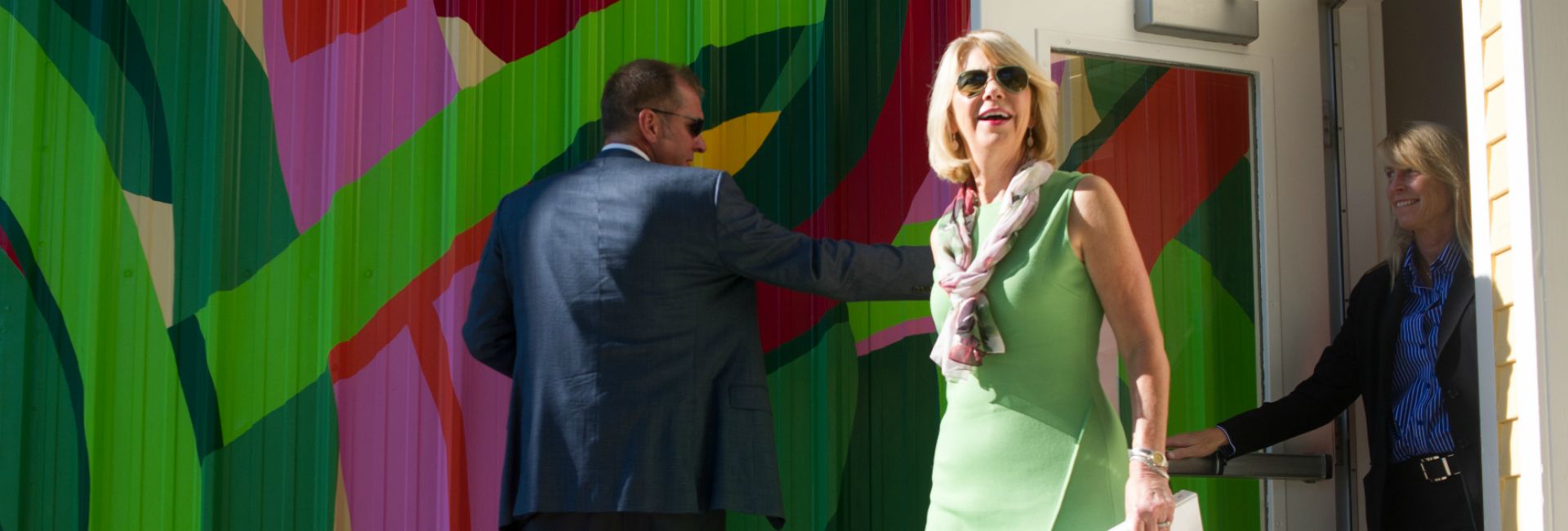 Mayor at SummerWorks Mural