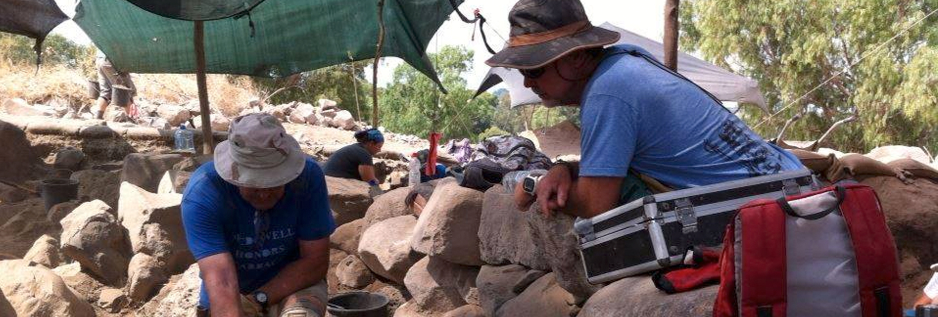 Work at the Bethsaida dig site. Image courtesy Karin Nobbs.