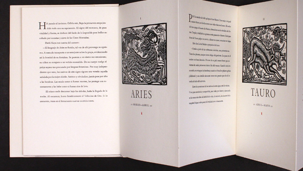 "Los Signos Del Zodiaco", published by Juan Pascoe's press Taller Martín Pesacdor, will be on display.