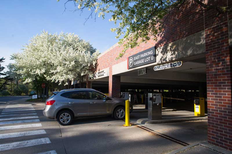 Vehicle on campus