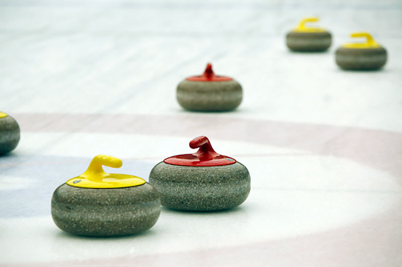 Curling Rocks at Baxter Arena's Holland Ice