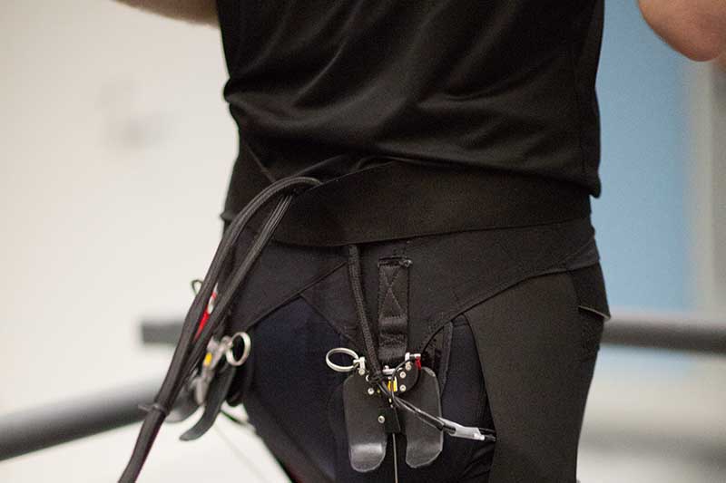 Exosuits like this one, and exoskeletons, may help us use less energy while walking and jogging
