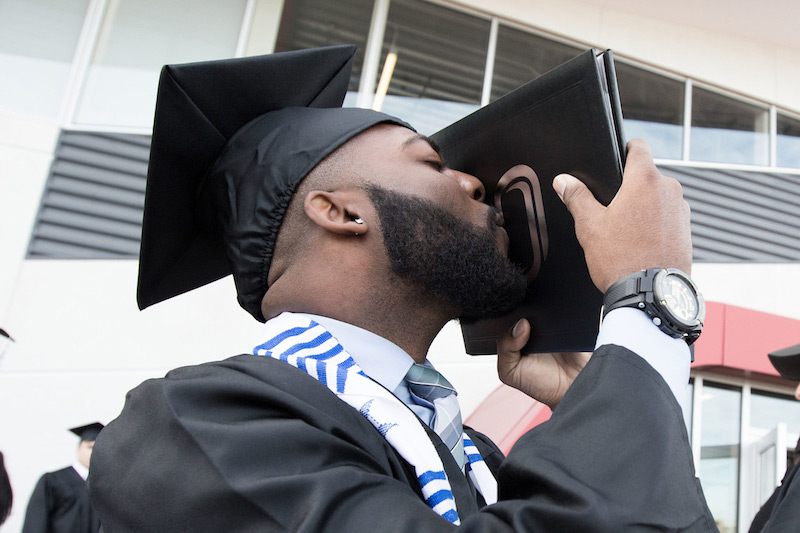 commencement at Baxter Arena