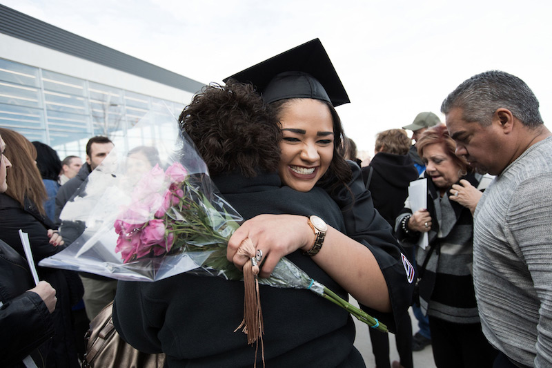 commencement at Baxter Arena