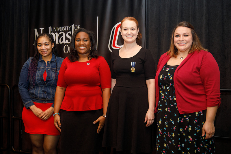 From left: Honorees Serena Moore, Dr. DeeDee Bennett, Chelle McIntyre-Brewer and Amelia Tangeman.