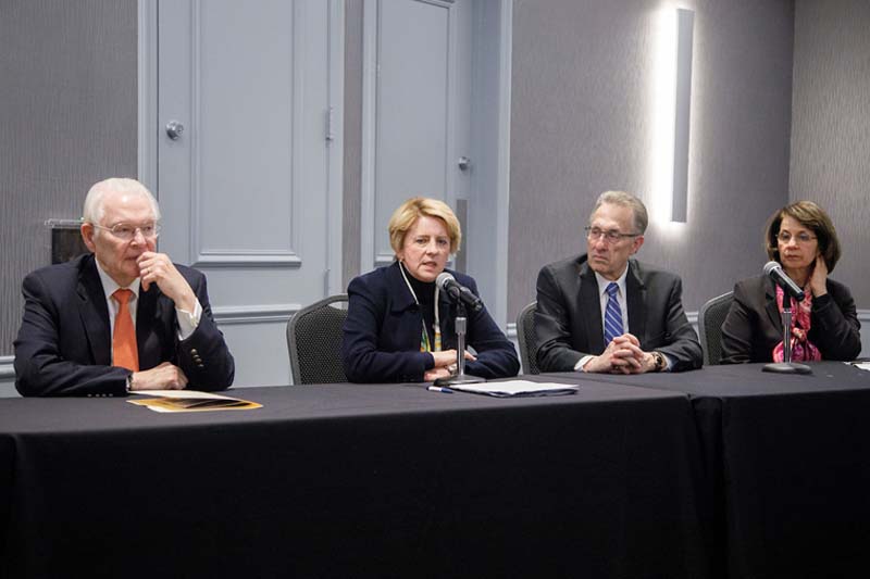 Former U.S. ambassadors to the Russian Federaton, Argentina, Mexico, Qatar and Lithuania speak with students and members of the public about modern foreign policy