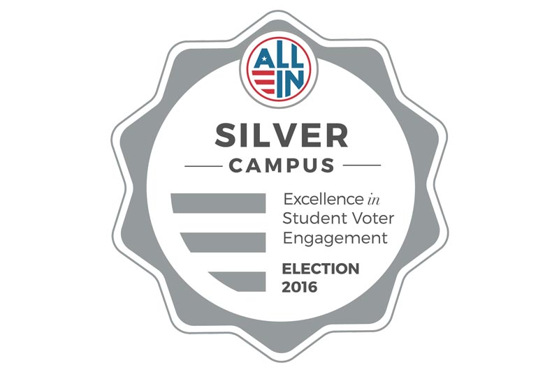 ALL IN Campus Democracy Challenge Silver Seal