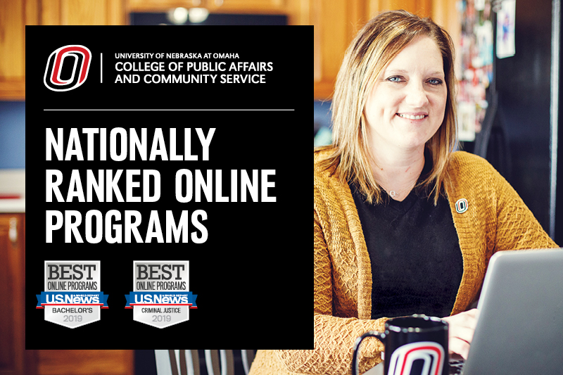 U.S. News & World Report 2019 Nationally Ranked Online Programs badges