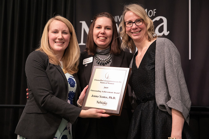 Sammi Kaiser, Dr. Heidi Blackburn and Jenna Yentes