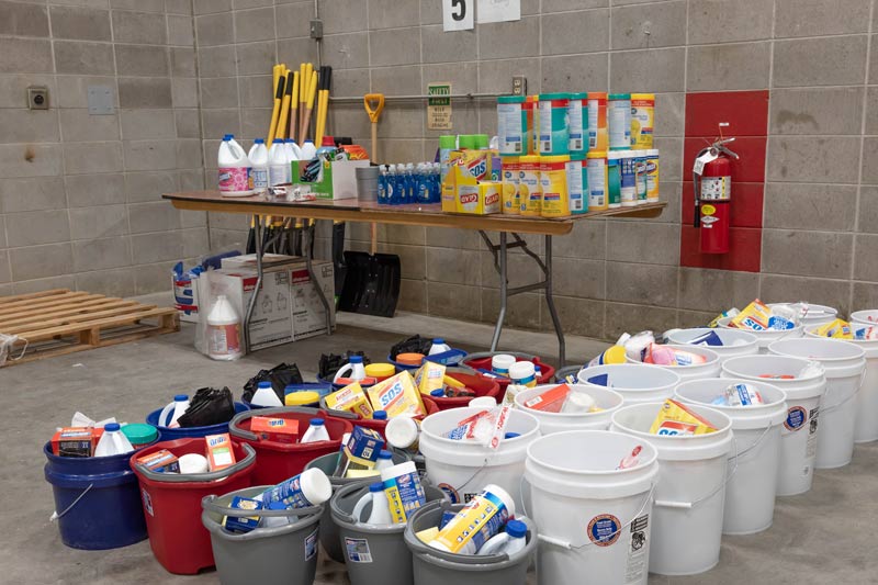 UNMC flood donation center