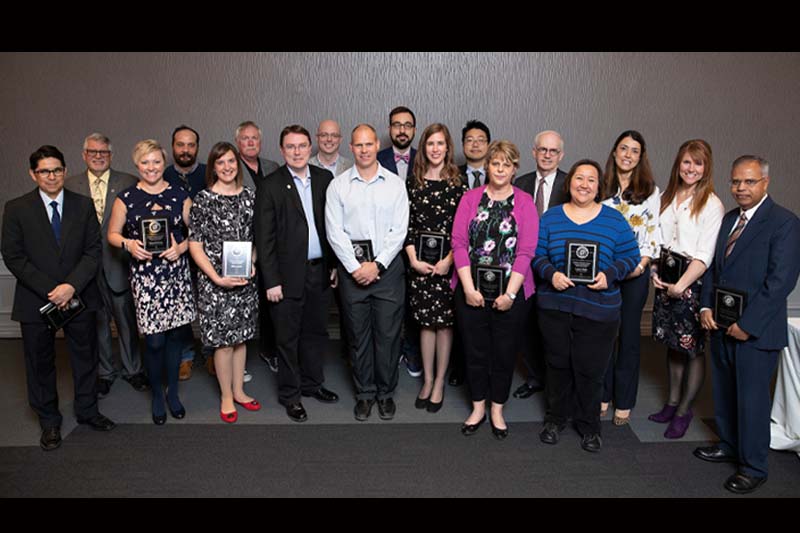 Group photo of 2019 Faculty Honors Convocation awardees