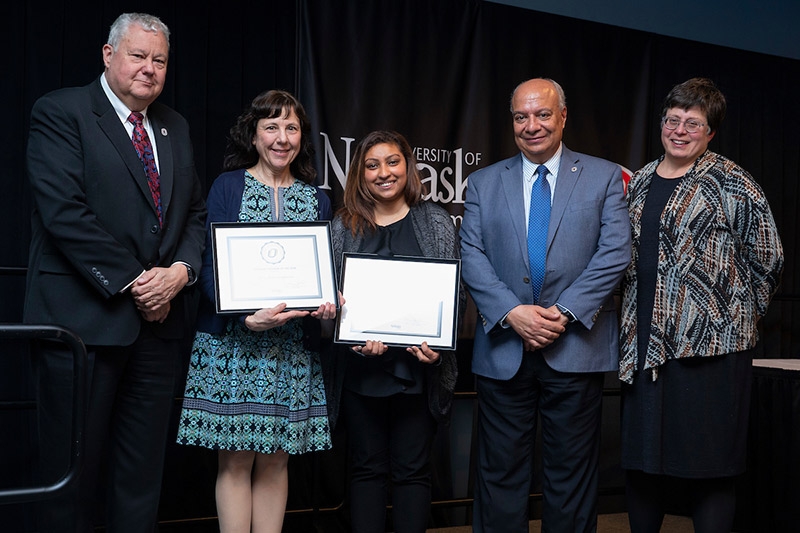 B.J. Reed, Gina Johanningsmeier, Annesha Mitra, Hesham Ali and Lynn Harland