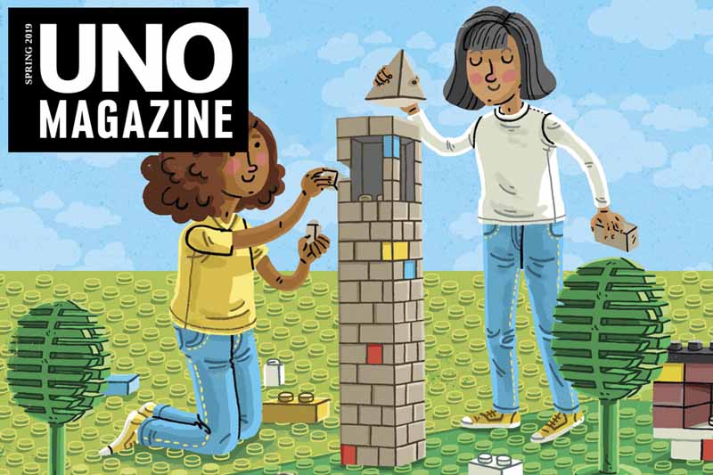 Spring 2019 UNO Magazine graphic