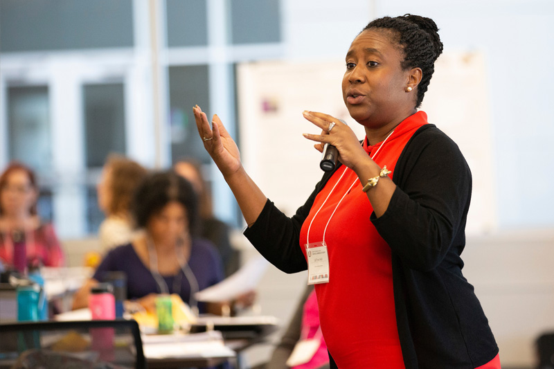 LaTrina Parker at the 2019 UNO Service Learning Seminar