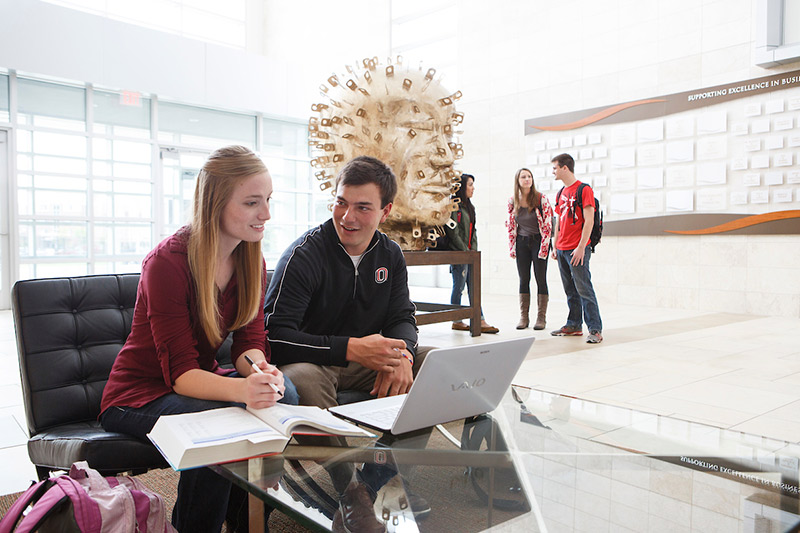 Students working in Mammel