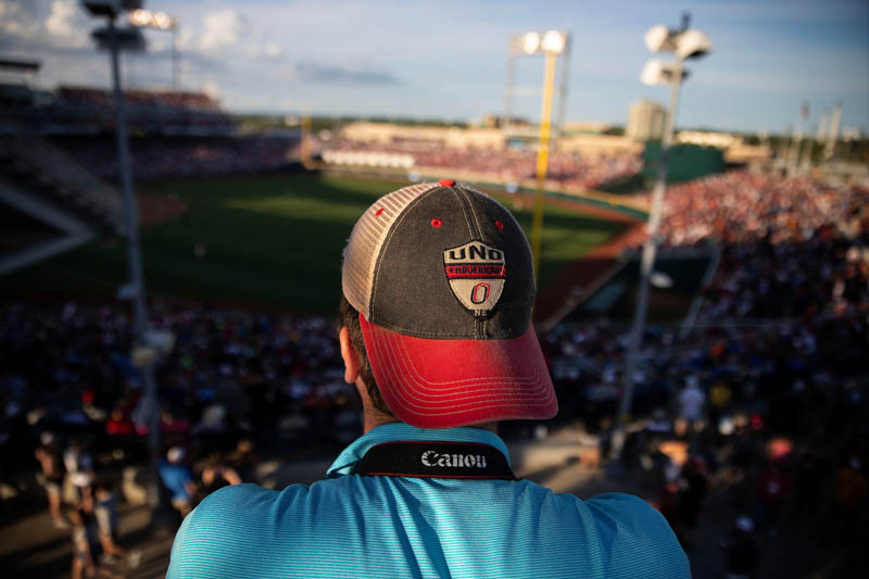Benjamin Helwig takes in the CWS at TD Ameritrade Park
