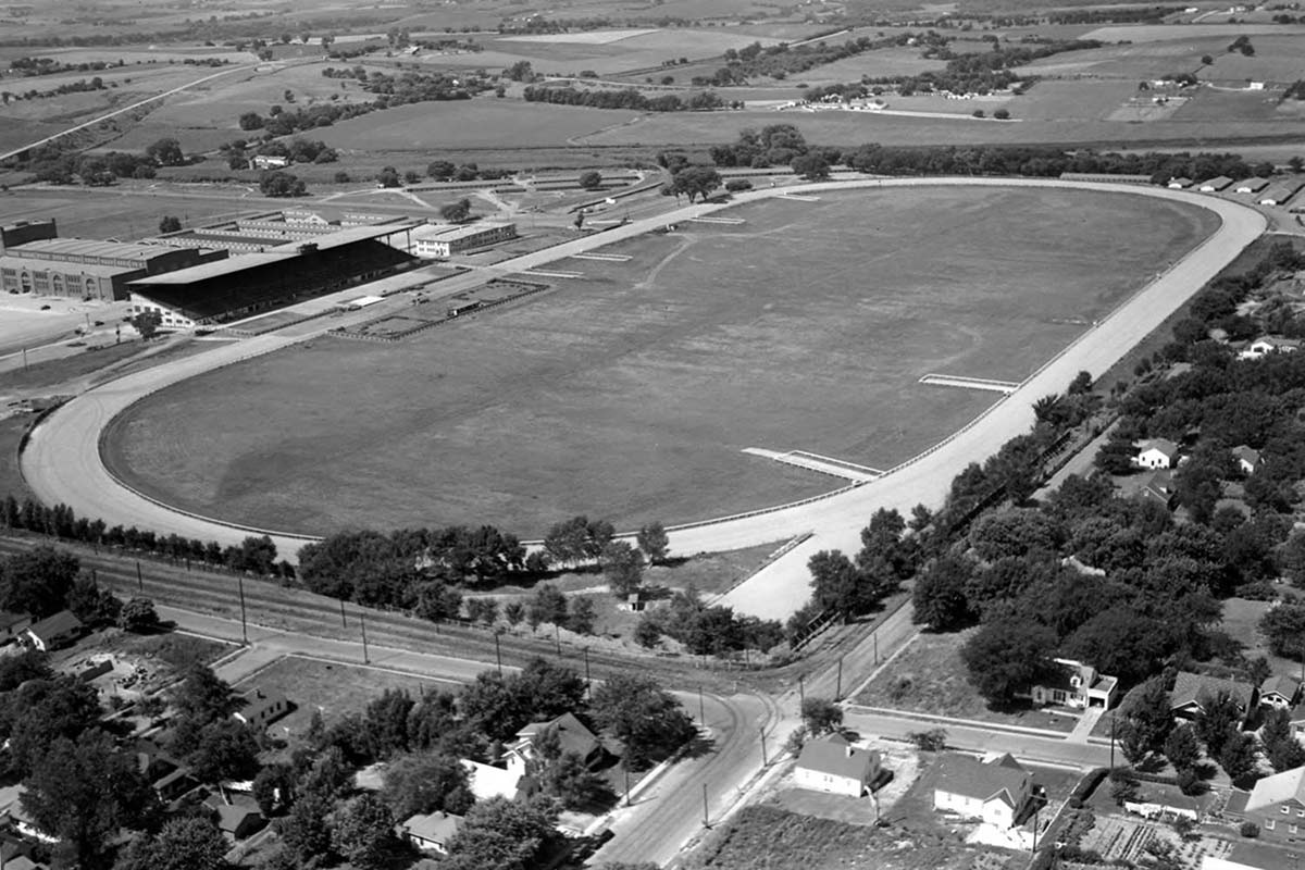 Ak-Sar-Ben Race Track looking northeast, 1947.