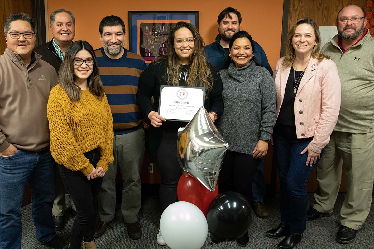 Ana Gavia poses with the Celebration Committee