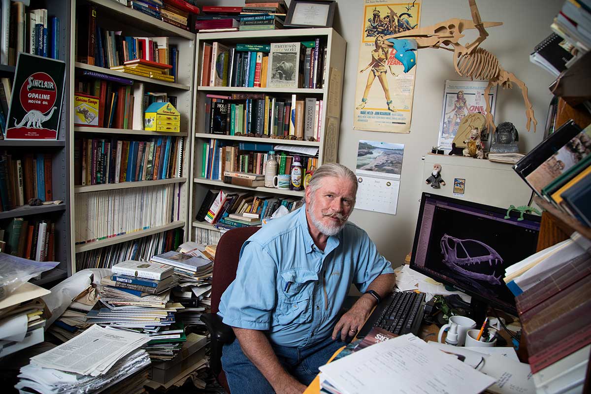 George Engelmann sitting in his office