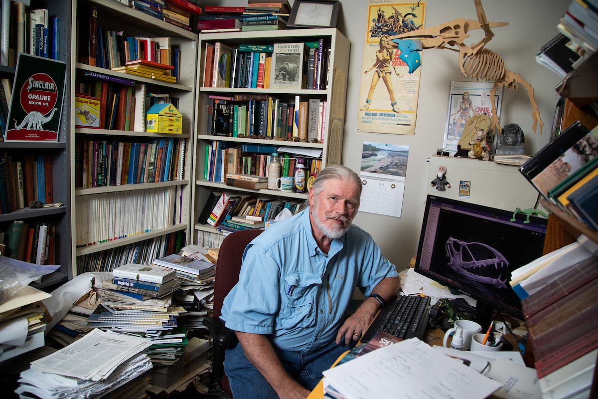 George Engelmann sitting in his office