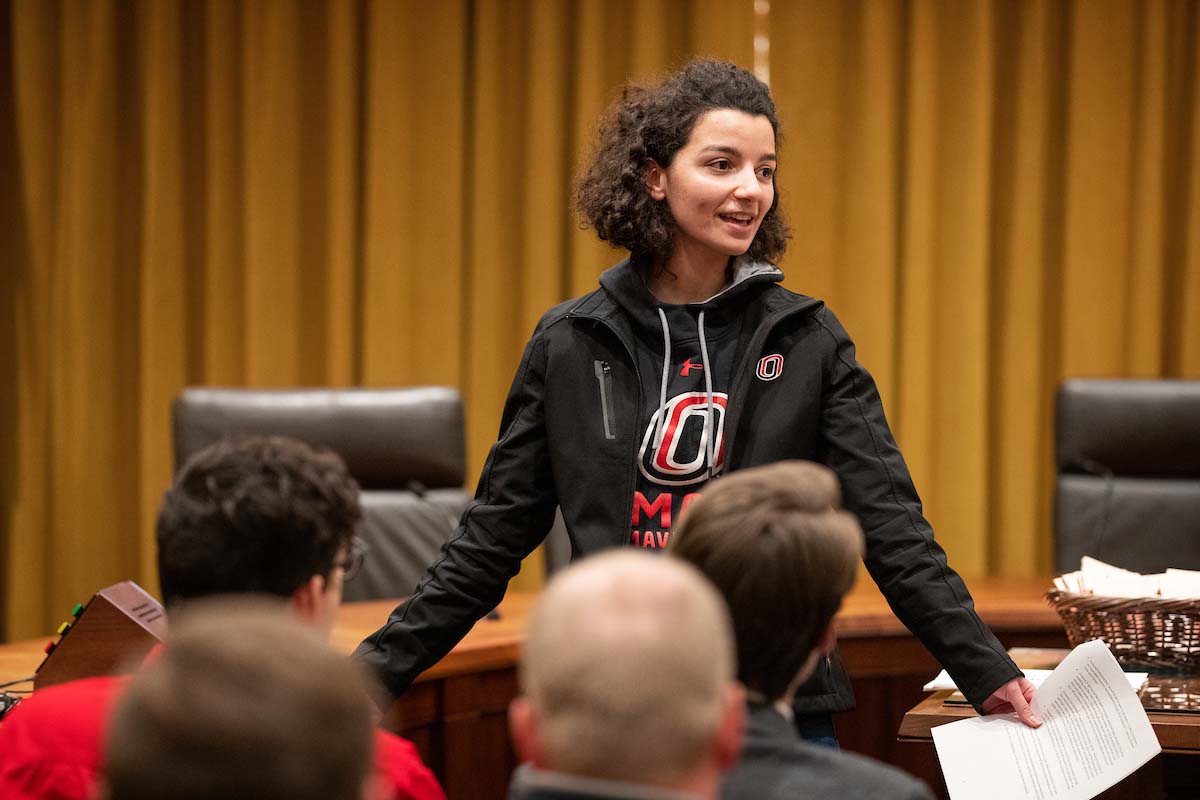 UNO Student Body President Aya Yousuf