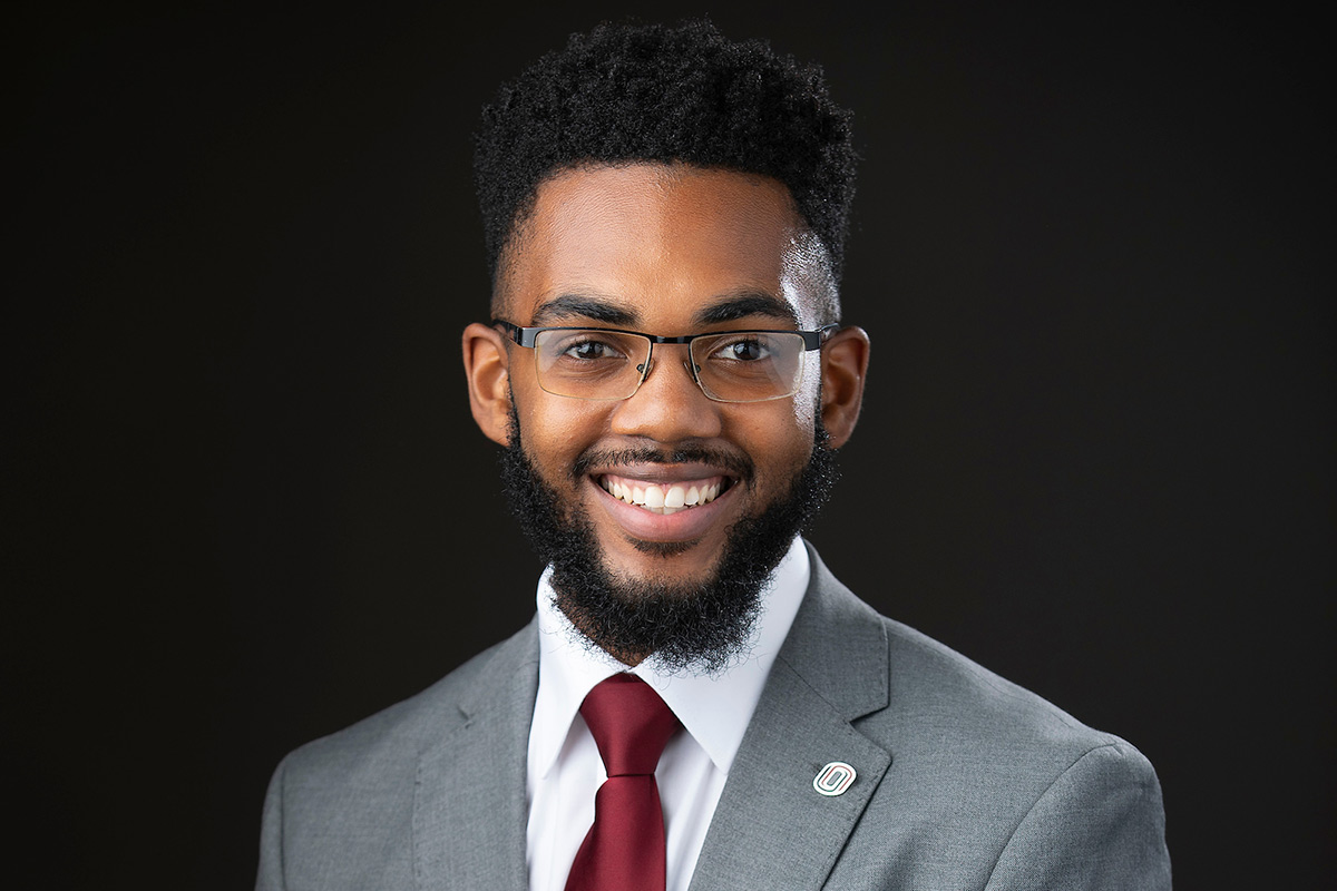 UNO Student Body President and Regent Jabin Moore