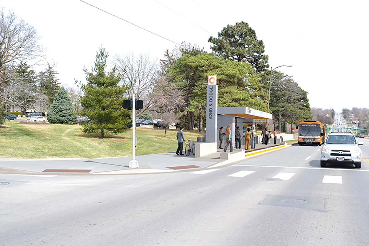 ORBT bus stop rendering