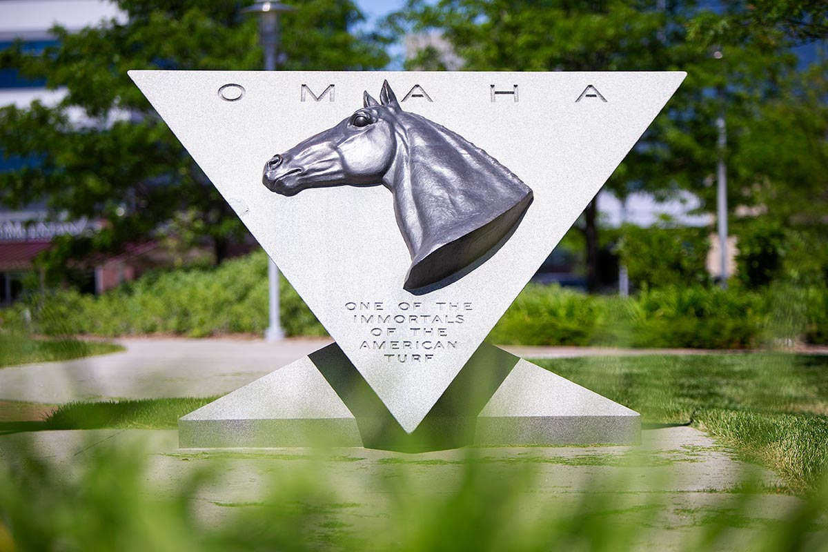 The monument to "Omaha" in Aksarben Village
