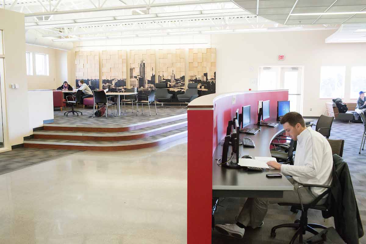 A photo of the Hamilton Academic Excellence Room