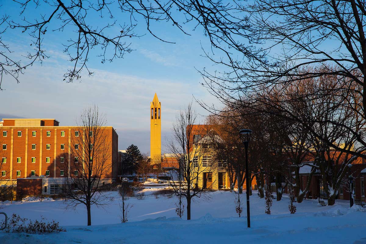 snow on campus 2021