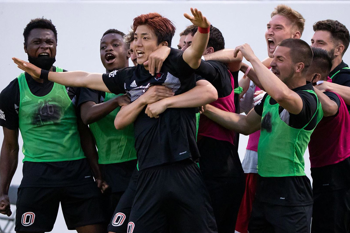 Hugo Kametani netted the game winner in the 87th minute helping Omaha to its first NCAA Tournament win in program history.