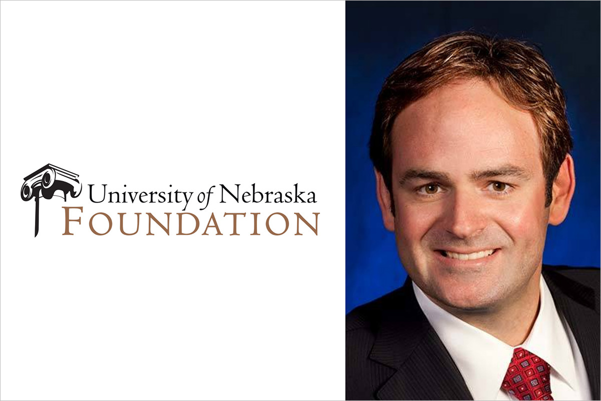 The University of Nebraska (NU) Foundation logo and Mike Bird portrait