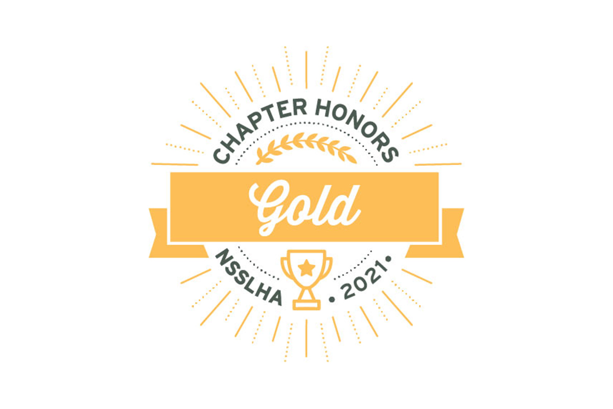 The UNO chapter of NSSLHA was awarded 2021 gold chapter honors.