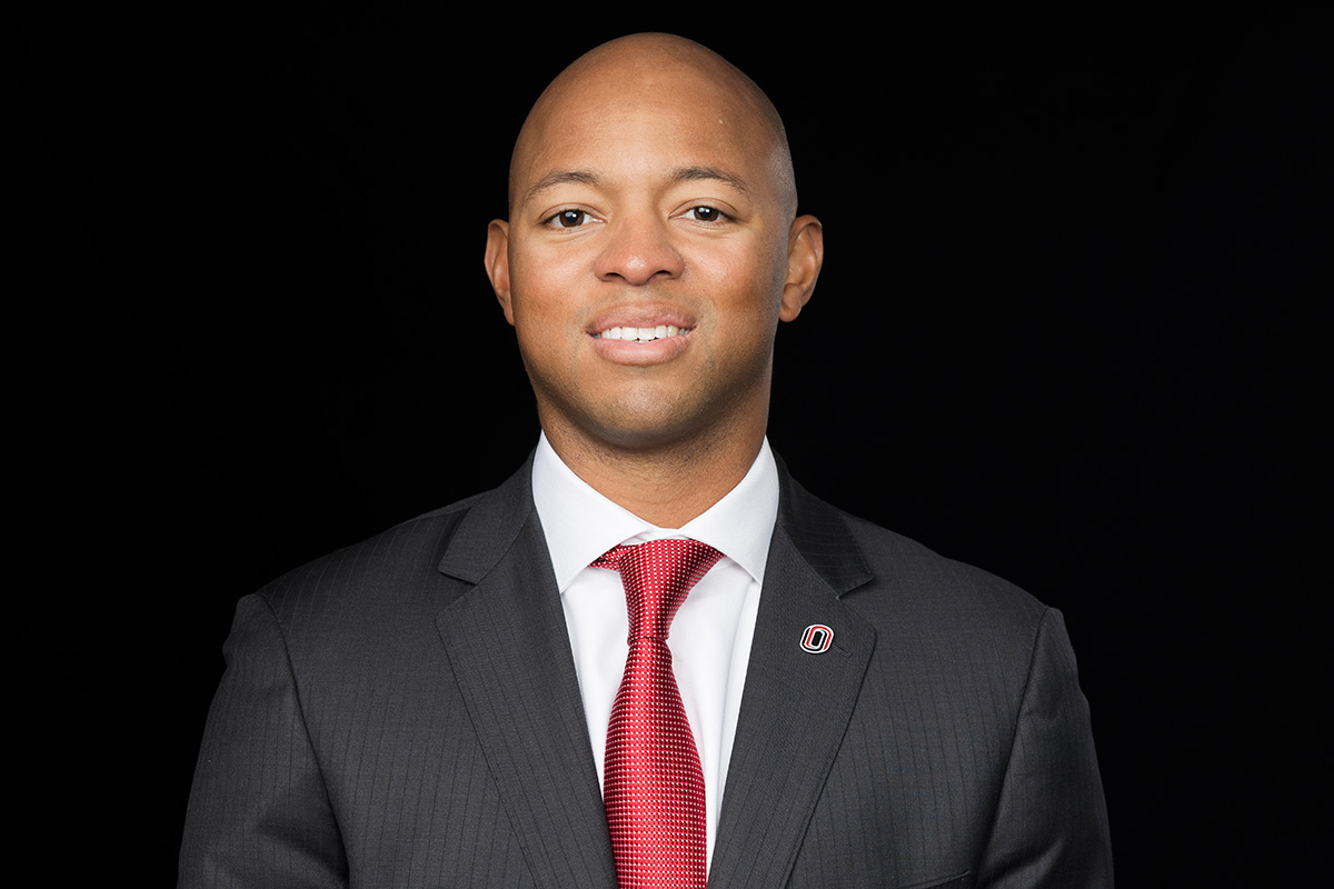 Headshot of Vice Chancellor of Athletics at UNO, Adrian Dowell