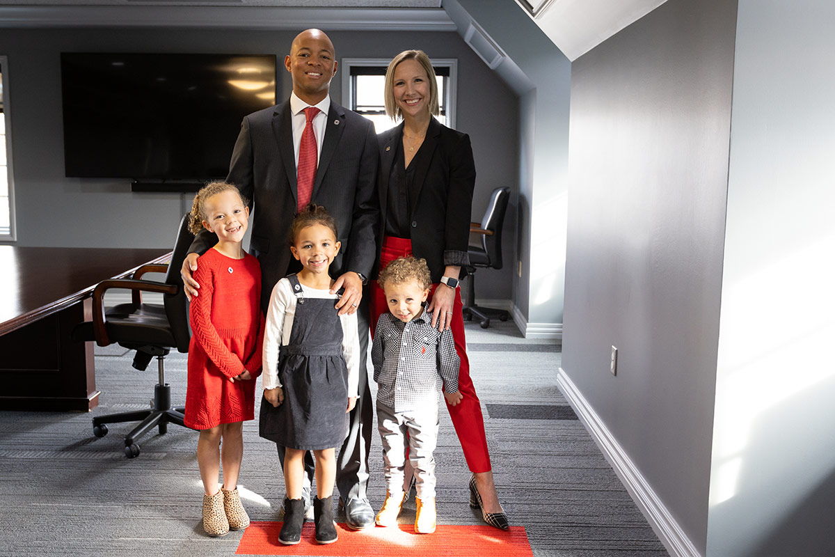 Adrian Dowell and his family.