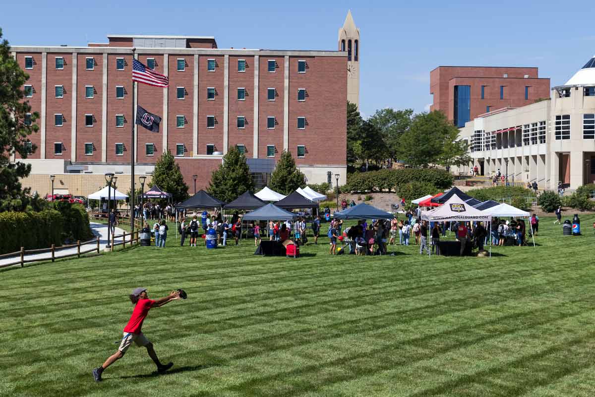 Students get together in the Pep Bowl as UNO launches the 2021-2022 school year