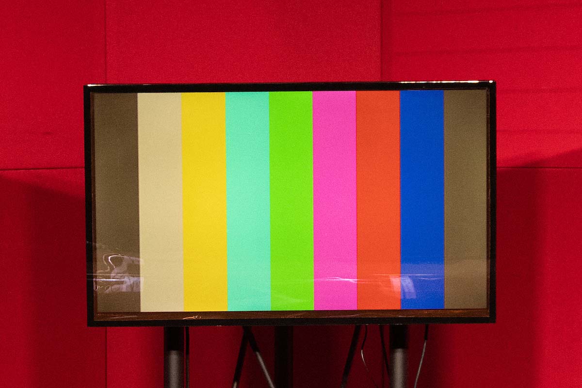 Television monitor in the UNO Television studio