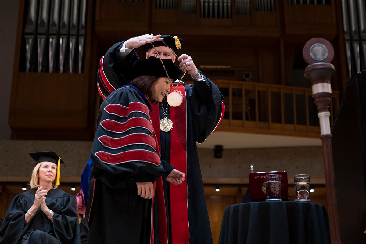 University of Nebraska System President Ted Carter and Chancellor Joanne Li, Ph.D., CFA