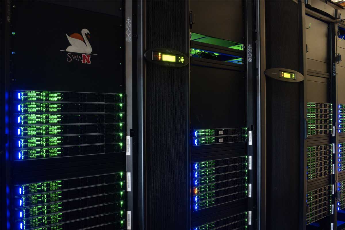 A photo of the new Swan Holland super computer