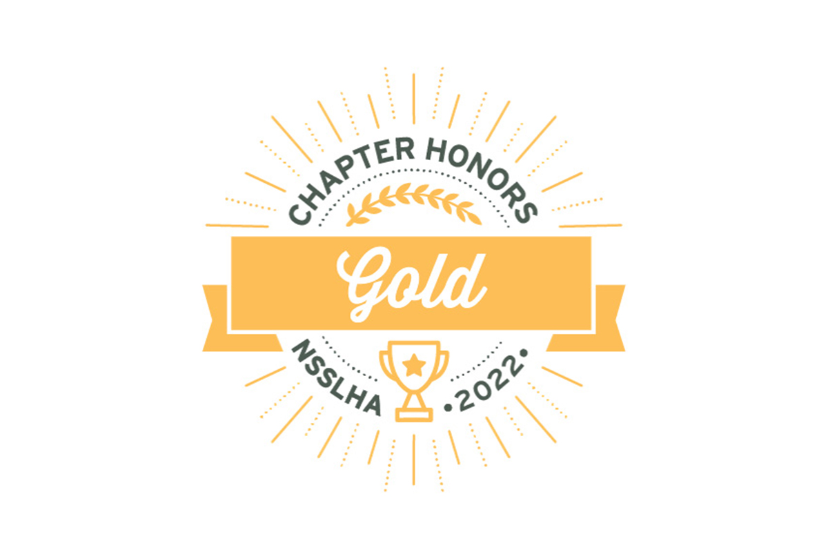 The UNO chapter of NSSLHA was awarded 2022 gold chapter honors.