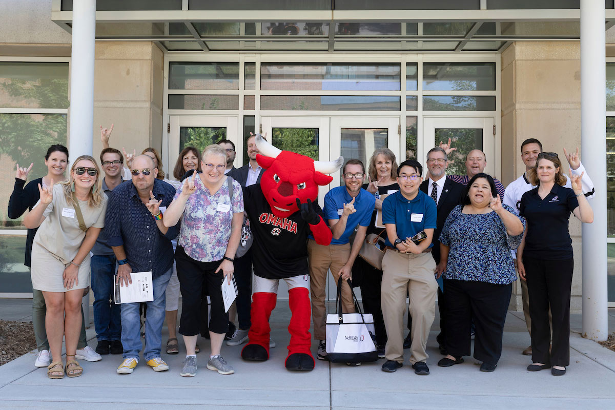 legislative tour group poses with Durango