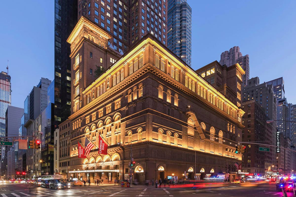 Carnegie Hall, photo courtesy of the Carnegie Hall Facebook page.